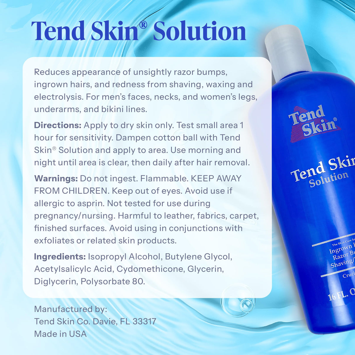 Tend Skin Solution 480ml en mode de vie actif