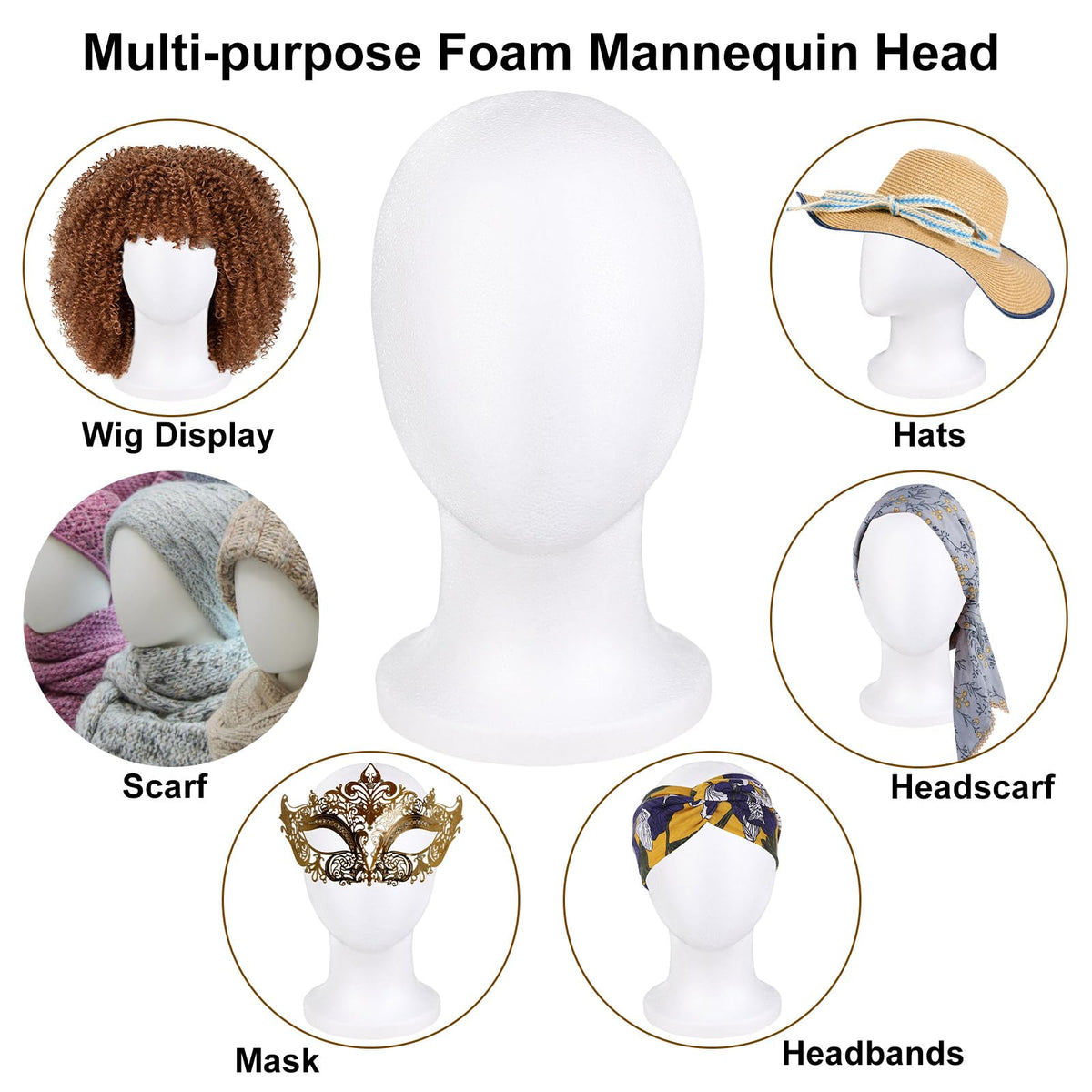 Tête de mannequin COOKOO vue latérale