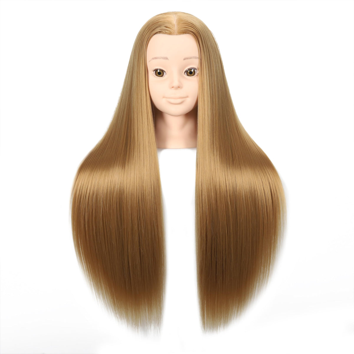 Tête de mannequin headdoll en action avec coiffure