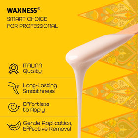 Texte crémeux de la cire russe Wax Necessities en application