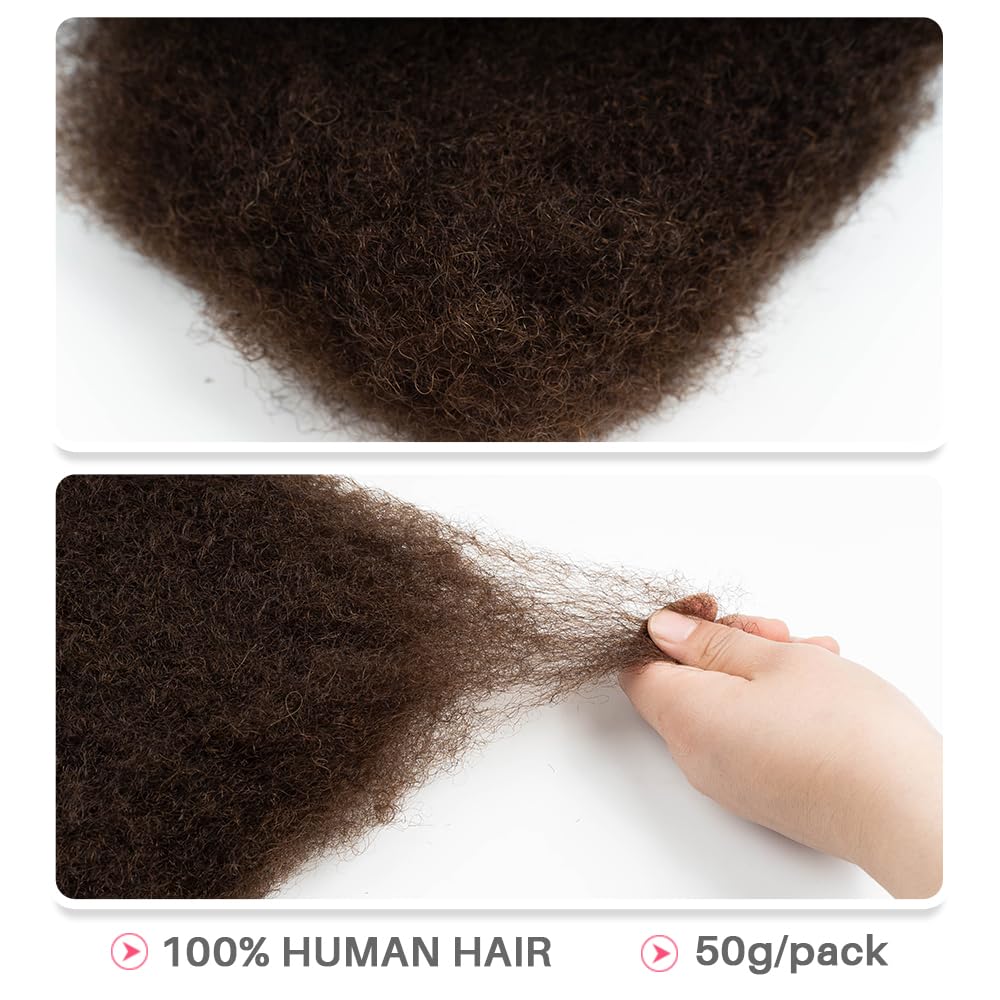 Texte de cheveux Afro Kinky de QUEEN VIRGIN REMY en gros plan