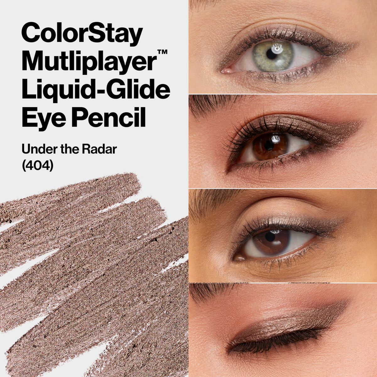 Texte du crayon yeux REVLON ColorStay 404 sur l'emballage