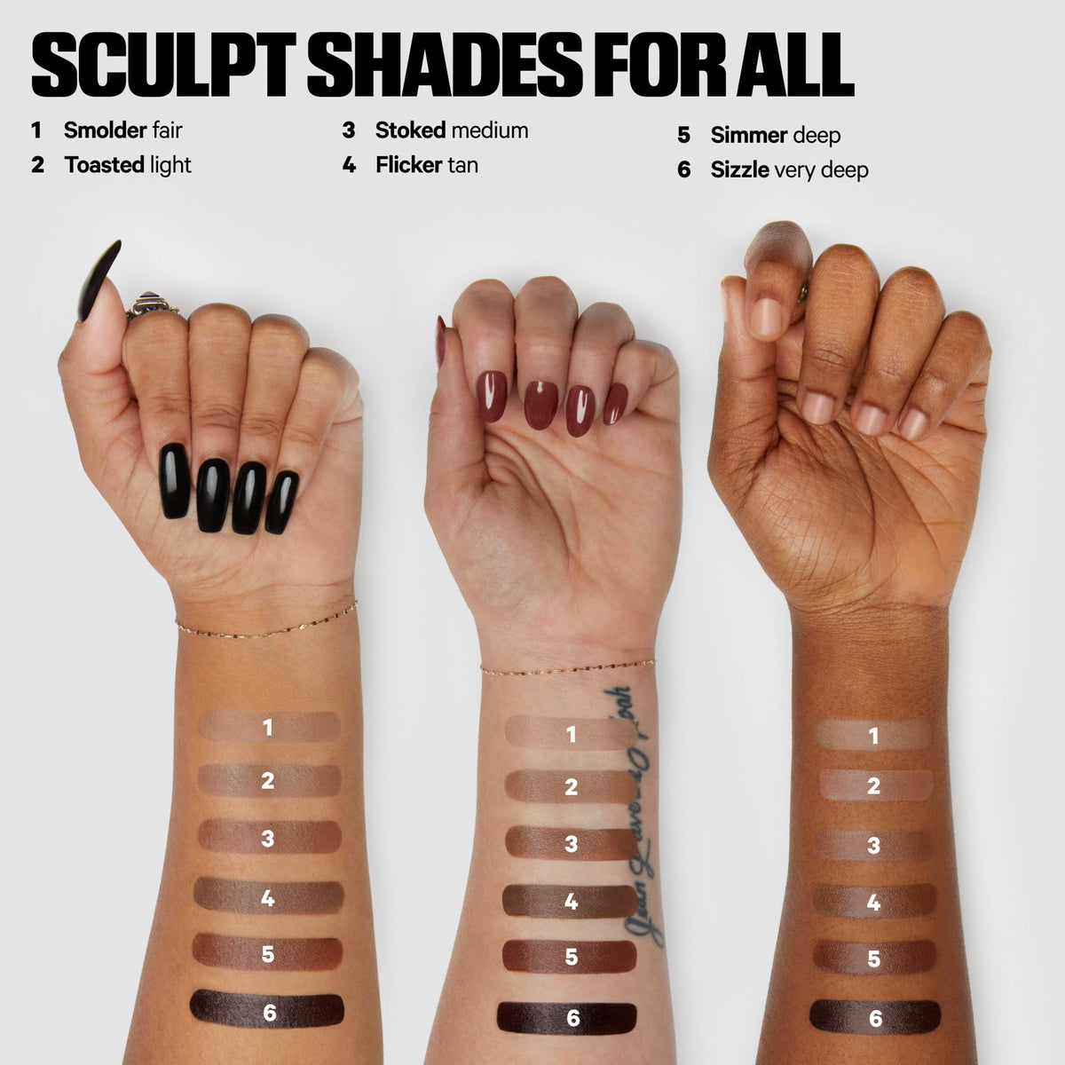 Texte du Milk Makeup Sculpt Stick Crème Contour sur la peau