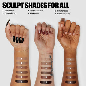 Texte du Milk Makeup Sculpt Stick Crème Contour sur la peau