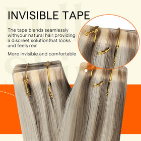 Texte soyeux des extensions de cheveux Full Shine