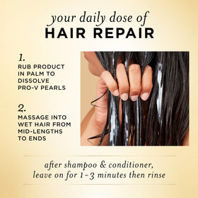 Texture crémeuse de l'après-shampooing Pantene Miracle Rescue