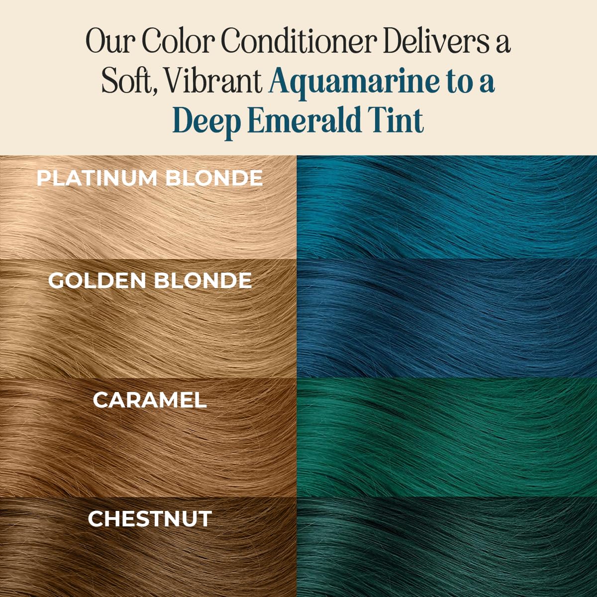 Texture crémeuse de la coloration Aquamarine INH