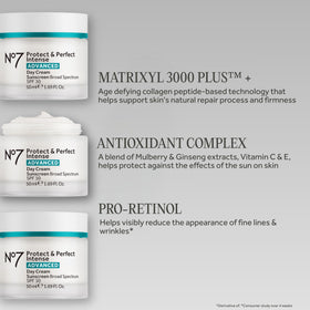 Texture crémeuse de la No7 Crème Visage Protect & Perfect Intense