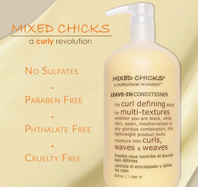Texture crémeuse de Mixed Chicks Après-Shampooing Leave-In sur une main
