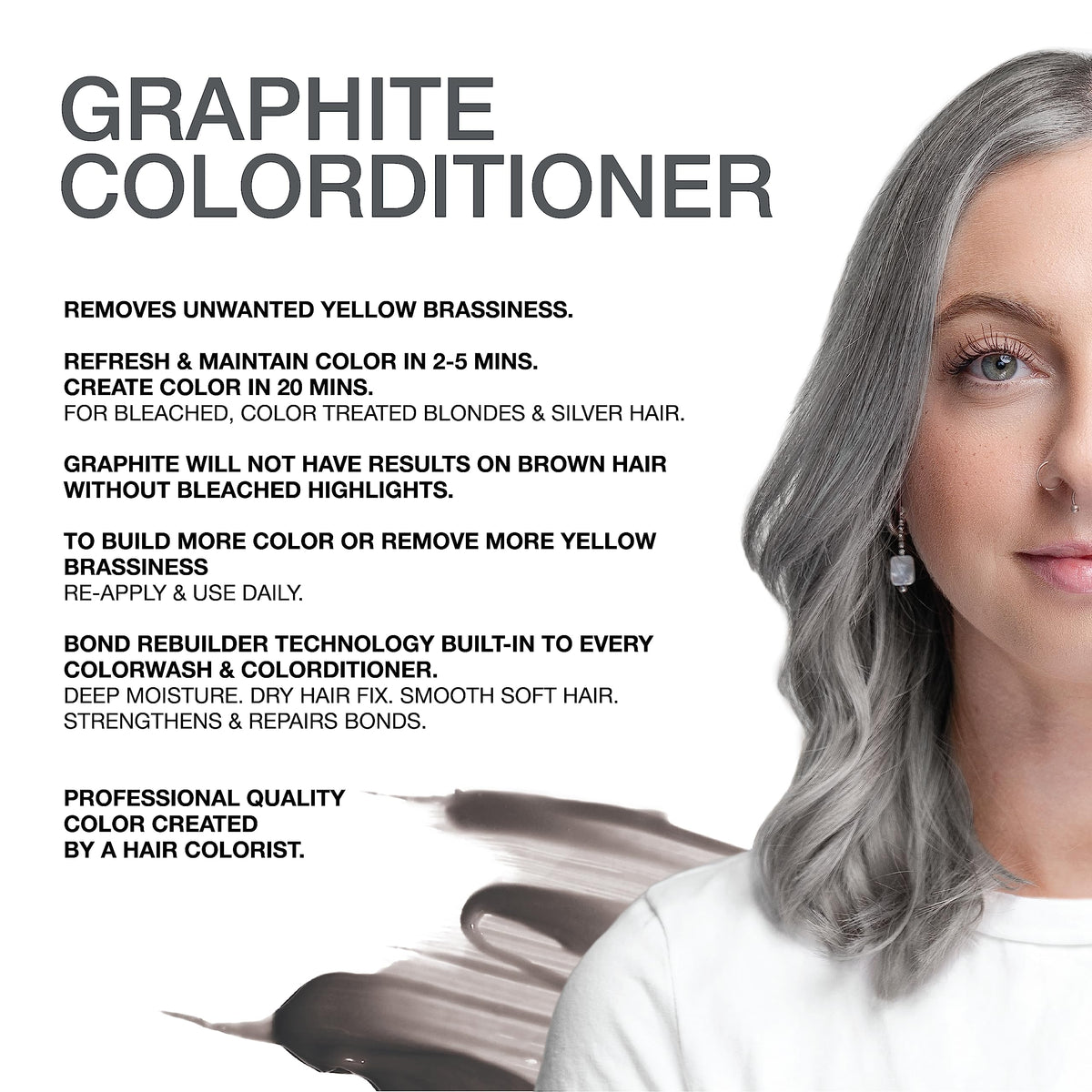 Texture crémeuse du Colorditioner Graphite de Celeb Luxury