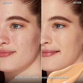 Texture crémeuse du correcteur Too Faced sur une surface