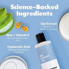 Texture crémeuse du Gel Douche Hydratant Her Fantasy Box