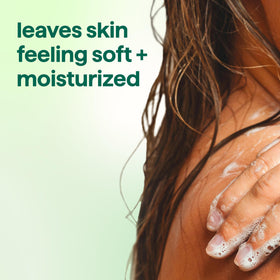 Texture crémeuse du gel douche Method Daily Zen sur une éponge