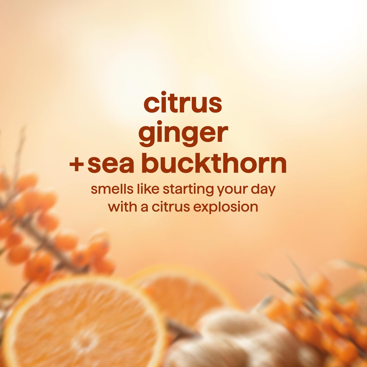 Texture crémeuse du gel douche Method Énergie sur un gant de bain