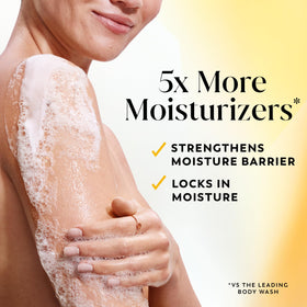 Texture crémeuse du gel douche Olay Ultra Hydratant