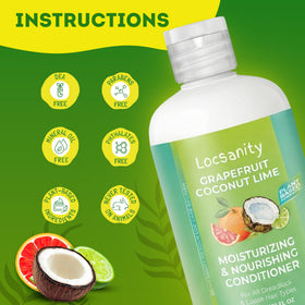 Texture crémeuse du Locsanity Loc Conditioner sur un doigt