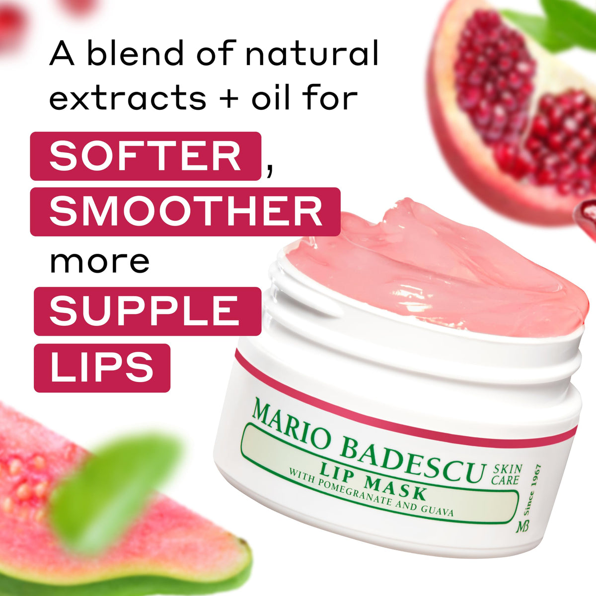 Texture crémeuse du masque à lèvres Mario Badescu