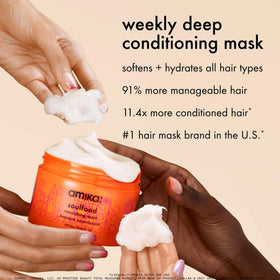 Texture crémeuse du masque Amika Soulfood