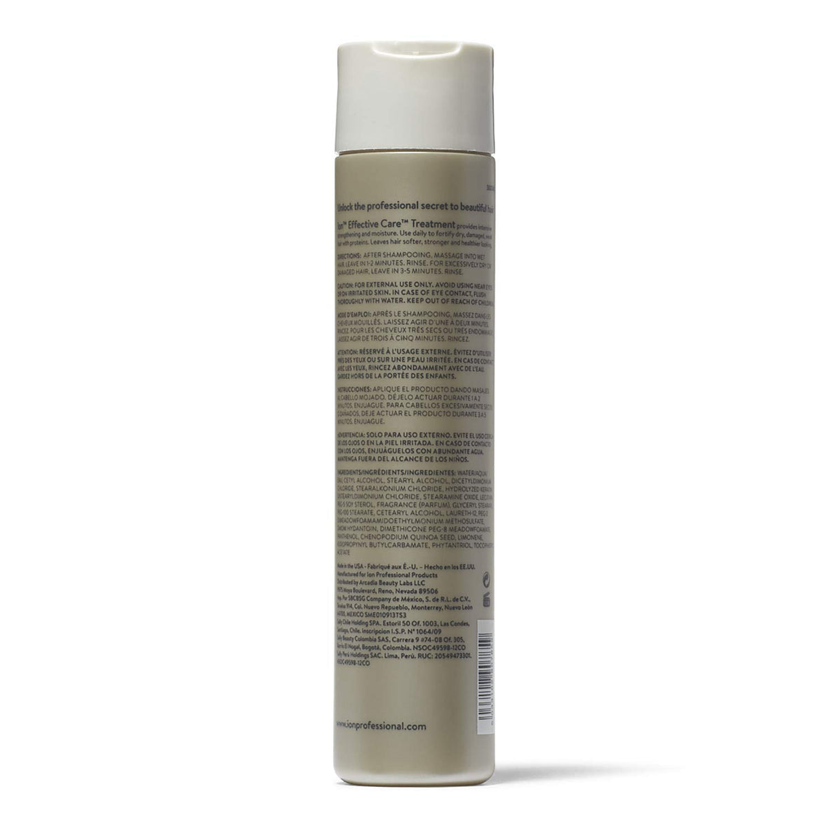 Texture crémeuse du masque capillaire ion sur une main