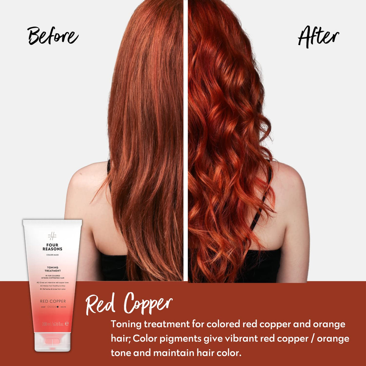 Texture crémeuse du masque Color Mask Rouge Cuivre