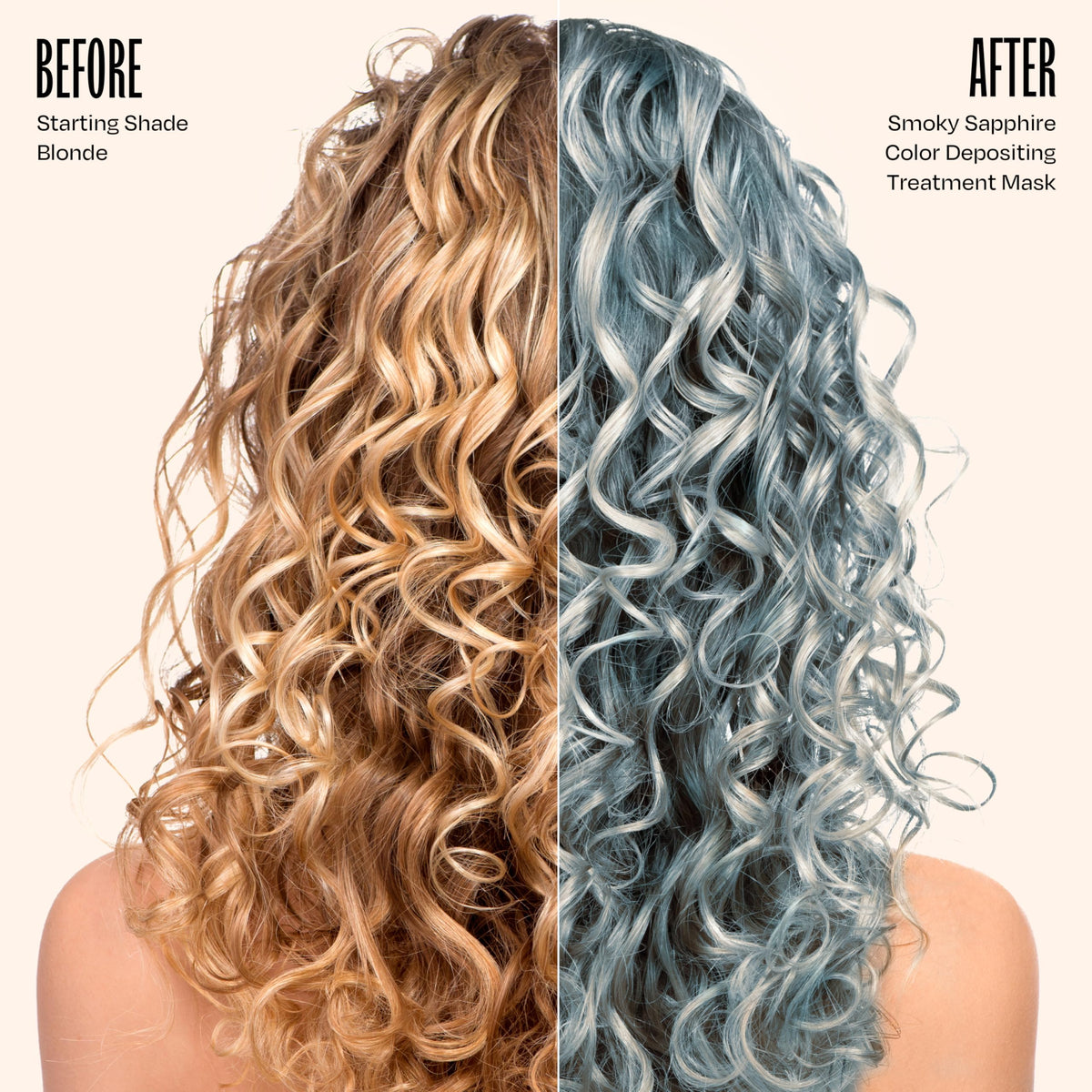 Texture crémeuse du masque colorant oVertone Smoky Sapphire
