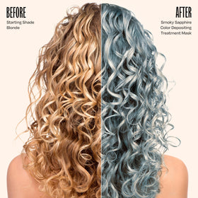 Texture crémeuse du masque colorant oVertone Smoky Sapphire