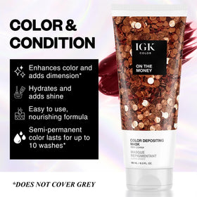 Texture crémeuse du masque IGK sur une main