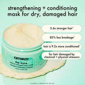 Texture crémeuse du masque réparateur Amika