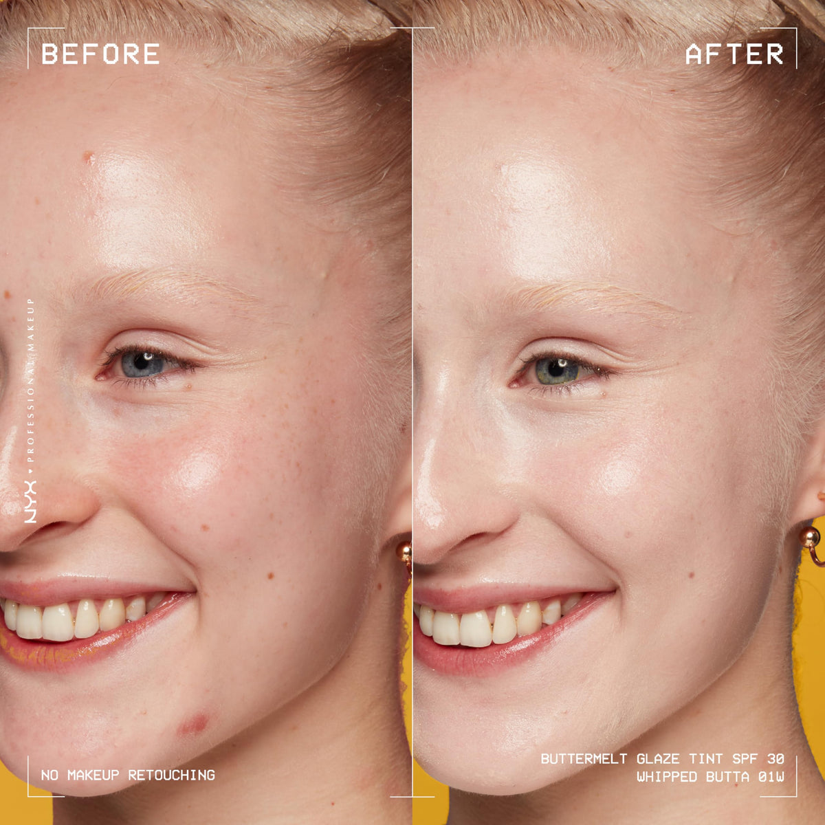 Texture crémeuse du NYX Buttermelt Glaze sur la main