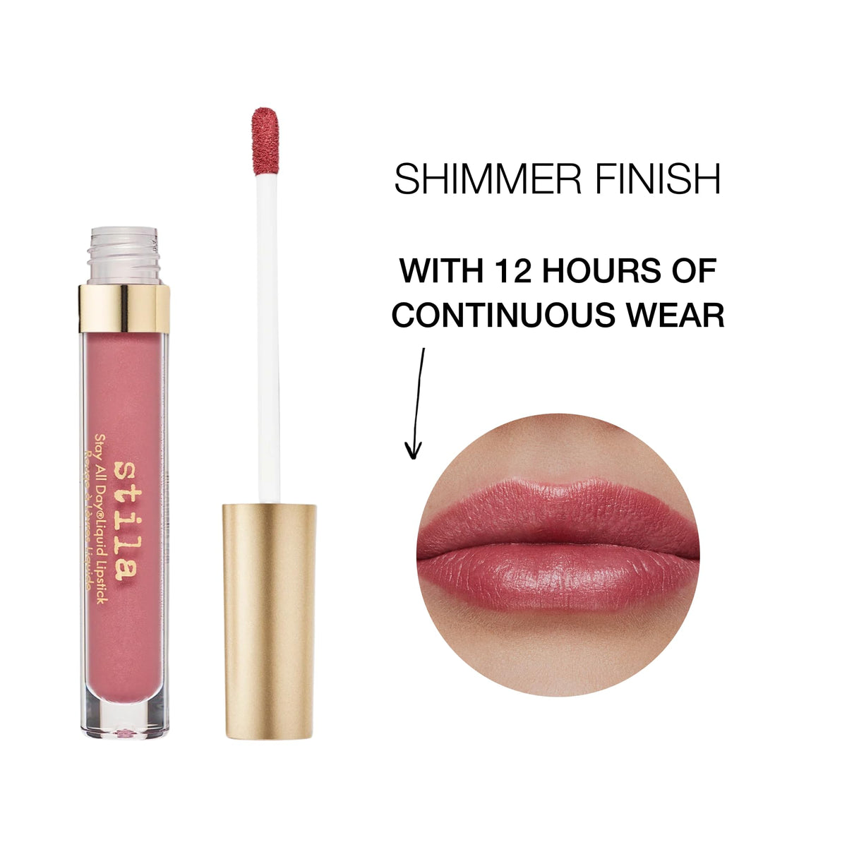 Texture crémeuse du rouge à lèvres stila Stay All Day® sur une main