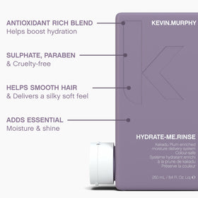 Texture crémeuse du shampooing KEVIN.MURPHY HYDRATE-ME.WASH