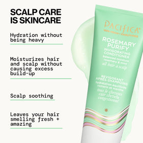 Texture crémeuse du shampooing Pacifica Rosemary Purify