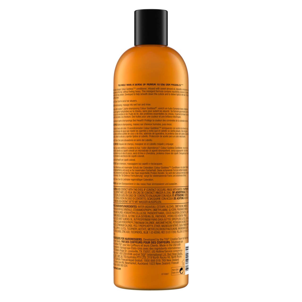 Texture crémeuse du TIGI Colour Goddess Shampoo