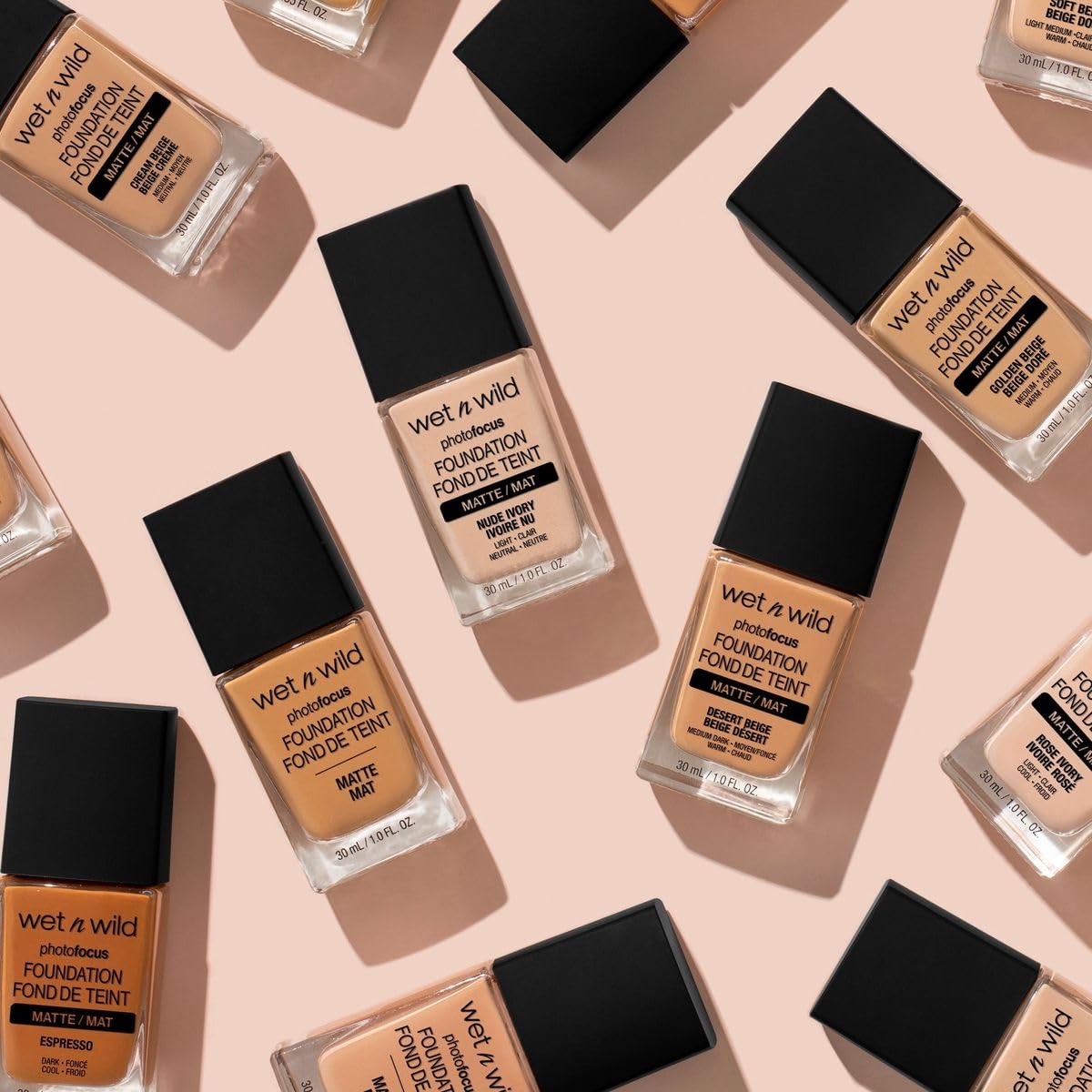 Texture de fond de teint liquide mat wet n wild sur le dos de la main