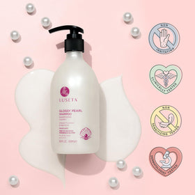 Texture de l'après-shampooing L LUSETA en application