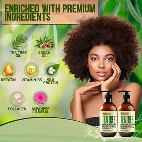 Texture de l'après-shampooing Tea Tree sur une main