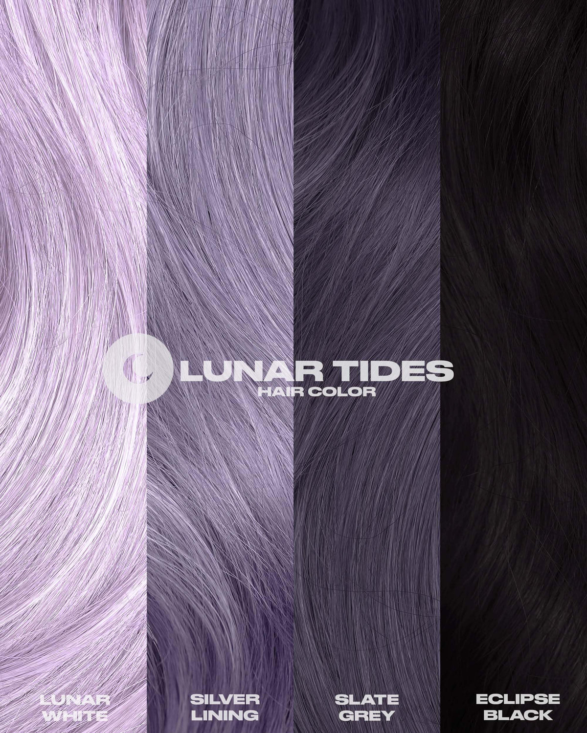 Texture de la coloration cheveux semi-permanente Slate