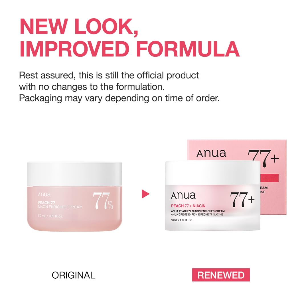 Texture de la crème ANUA Niacinamide Pêche sur un doigt