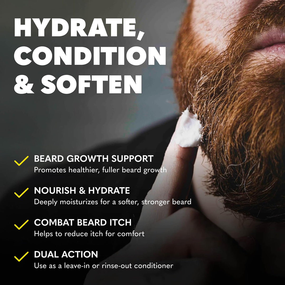 Texture de la crème après-rasage The Beard Club sur une main