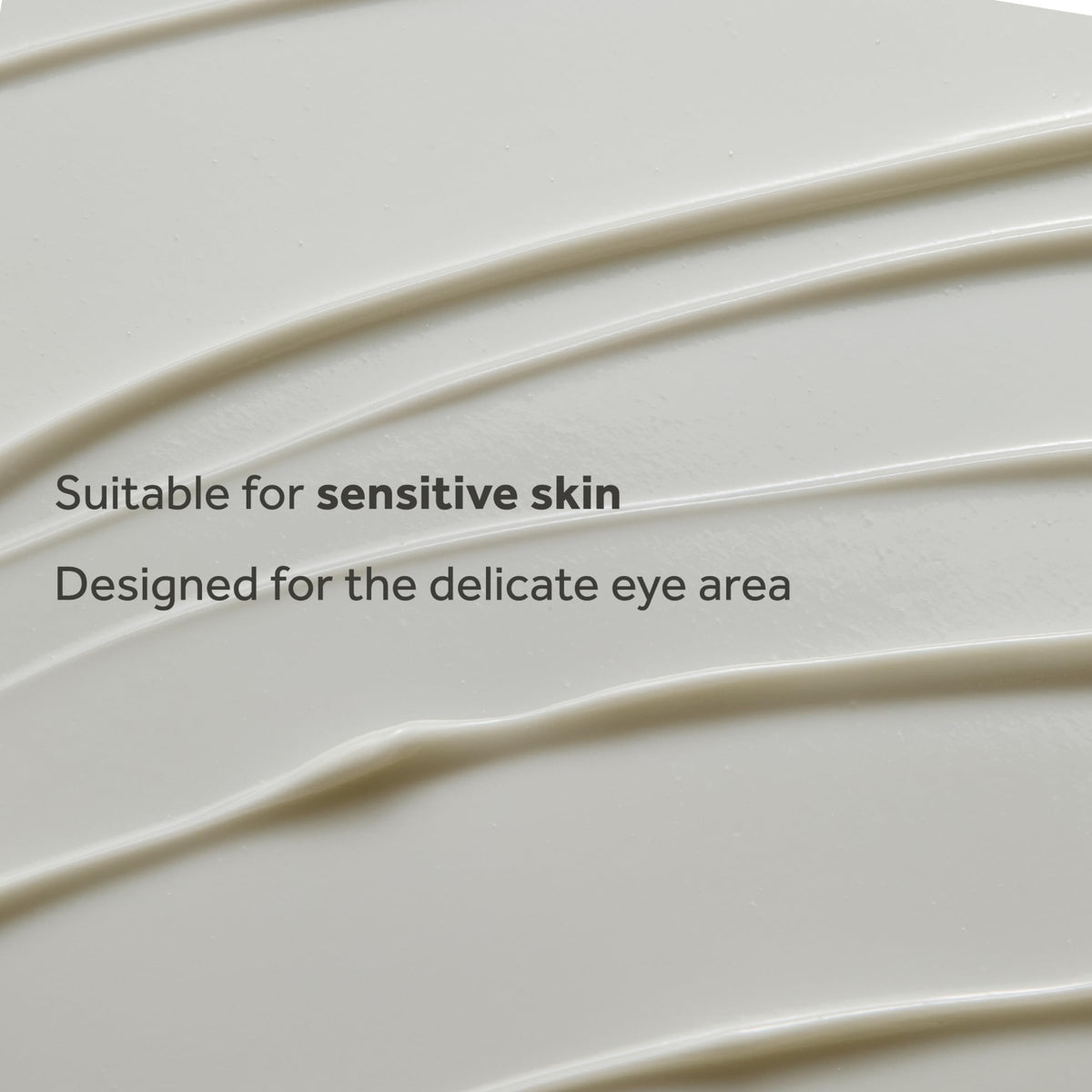 Texture de la crème contour des yeux No7 sur une surface