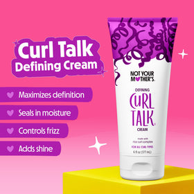 Texture de la crème de définition pour cheveux bouclés Not Your Mother's