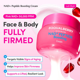 Texture de la crème EQQUALBERRY Peptide Anti-Âge sur une main