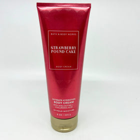 Texture de la Crème Hydratante Bath & Body Works Strawberry Pound Cake