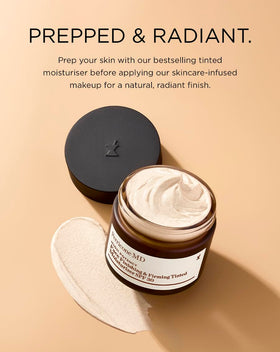 Texture de la crème hydratante teintée Perricone MD
