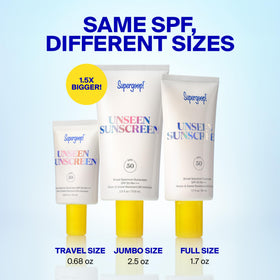 Texture de la Crème Solaire Invisible Supergoop! sur la peau