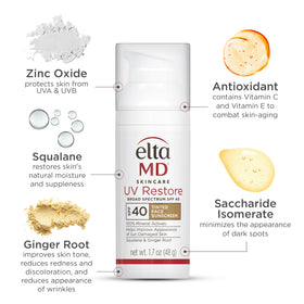 Texture de la crème solaire teintée EltaMD
