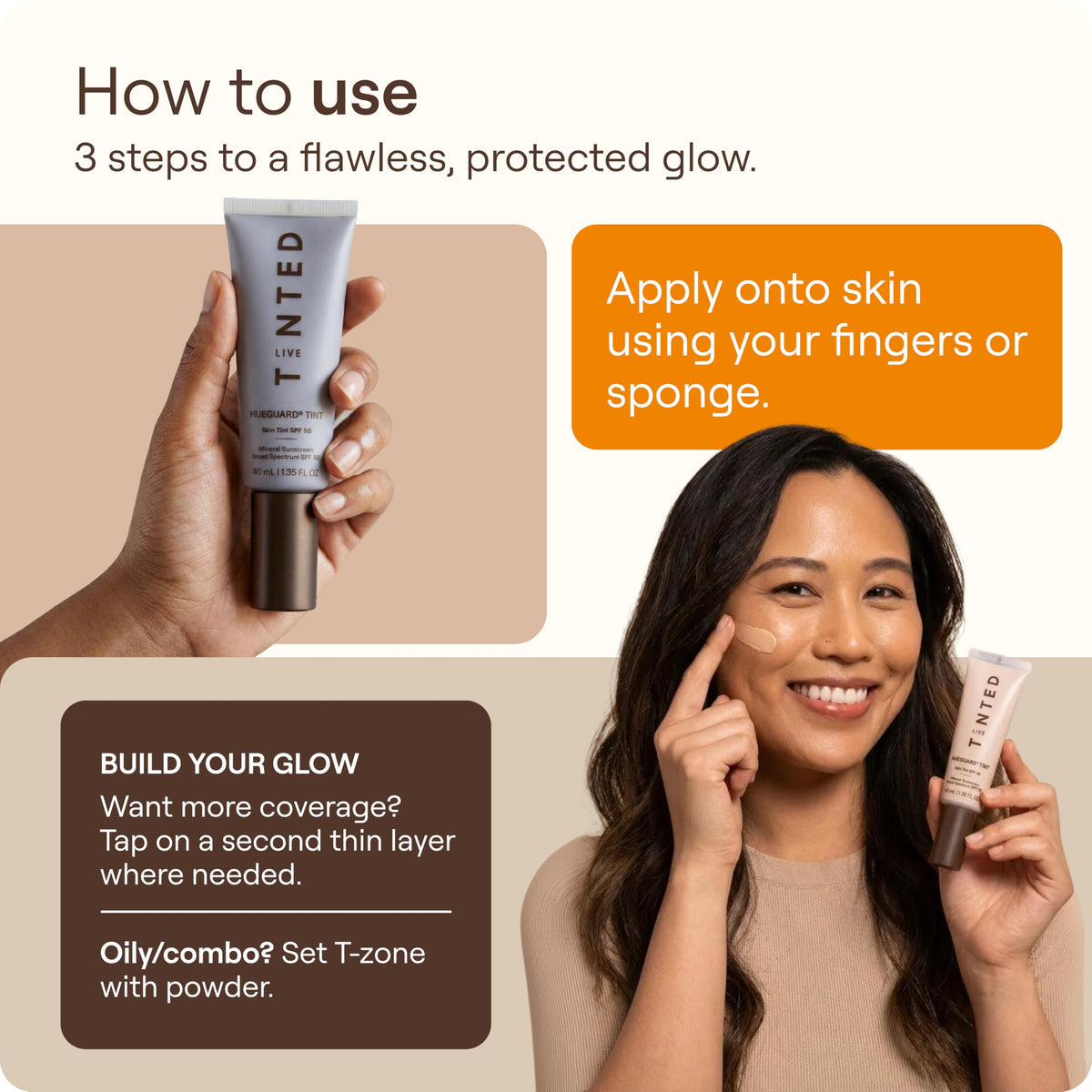 Texture de la Crème Solaire Teintée Live Tinted