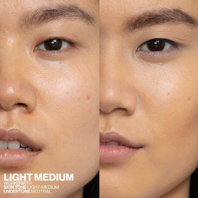 Texture de la crème teintée Smashbox Halo sur l'application