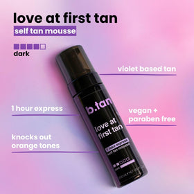 Texture de la mousse auto-bronzante B.TAN sur une main