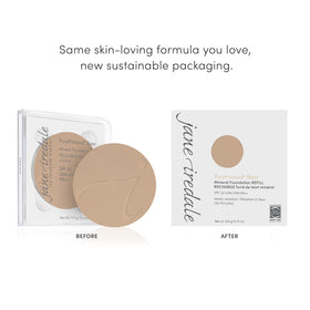 Texture de la poudre minérale jane iredale PurePressed Base recharge